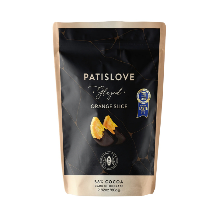 Appelsinskiver med Sjokoladetrekk 80g i gruppen Råvarer & Drikke / Godteri og sjokolade / Snacks hos Rawfoodshop Scandinavia AB (40002090)