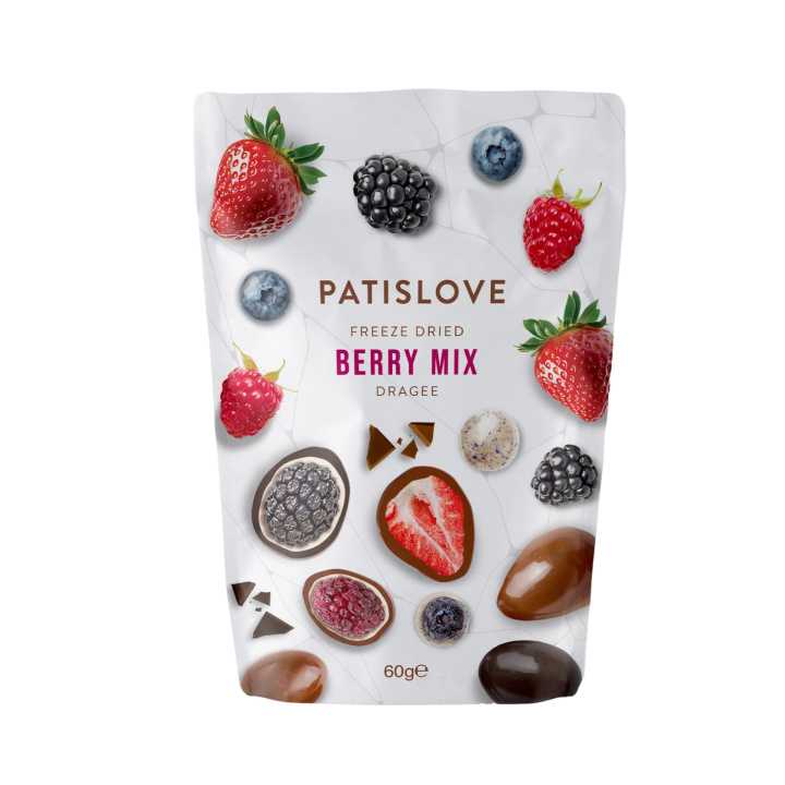 Frysetørket Bærmix i Melkesjokolade 80 g i gruppen Råvarer & Drikke / Godteri og sjokolade / Snacks hos Rawfoodshop Scandinavia AB (40002527)