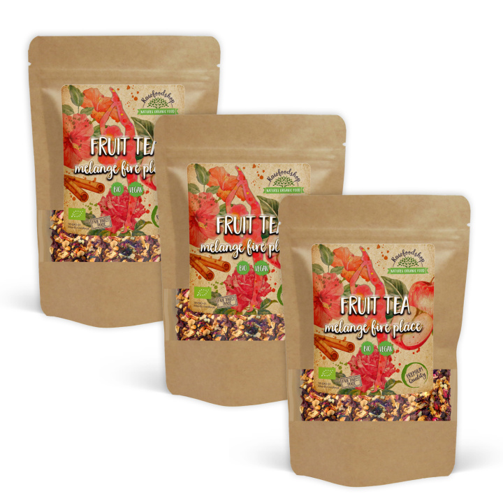 Fruktte Melange Fire Place ØKO 50g x 3 pakker i gruppen Råvarer & Drikke / Drikkevarer / Te hos Rawfoodshop Scandinavia AB (4002050-SET3)