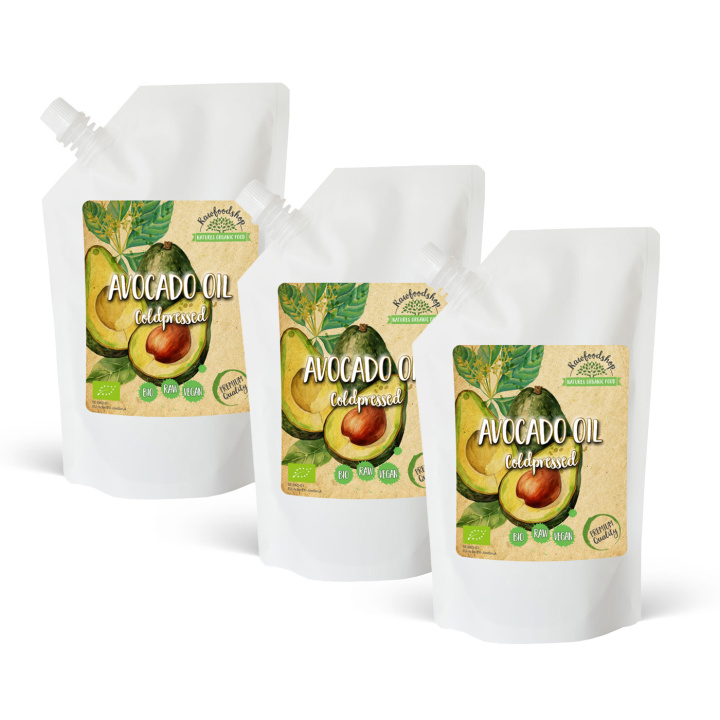 Avokadoolje ØKO 500 ml x 3 pakker i gruppen Hud & Kropp / Naturlig DIY / Vegetabilske oljer hos Rawfoodshop Scandinavia AB (401383-SET3)