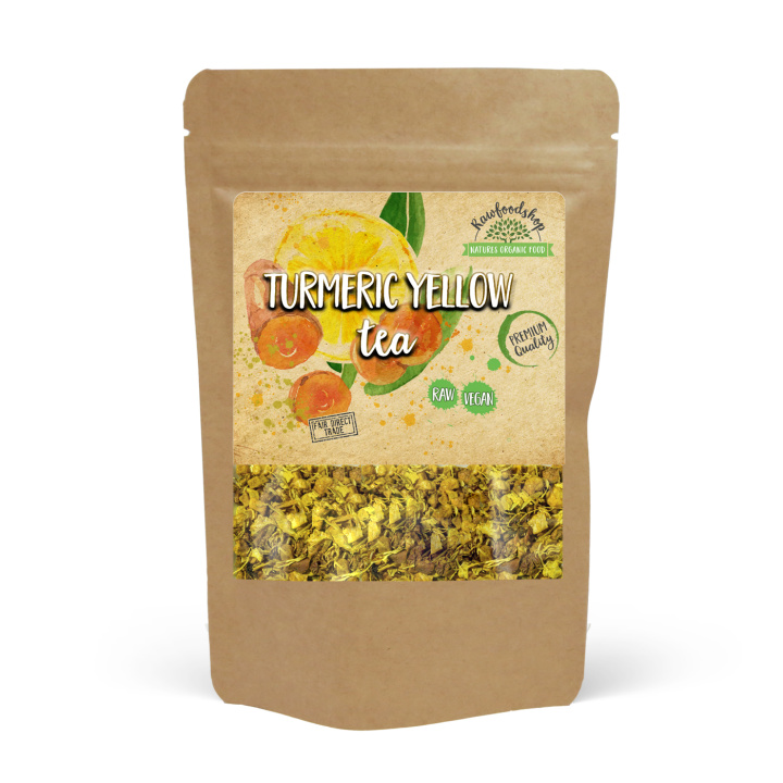 Turmeric Yellow Te 50g i gruppen Råvarer & Drikke / Drikkevarer / Te hos Rawfoodshop Scandinavia AB (402425)