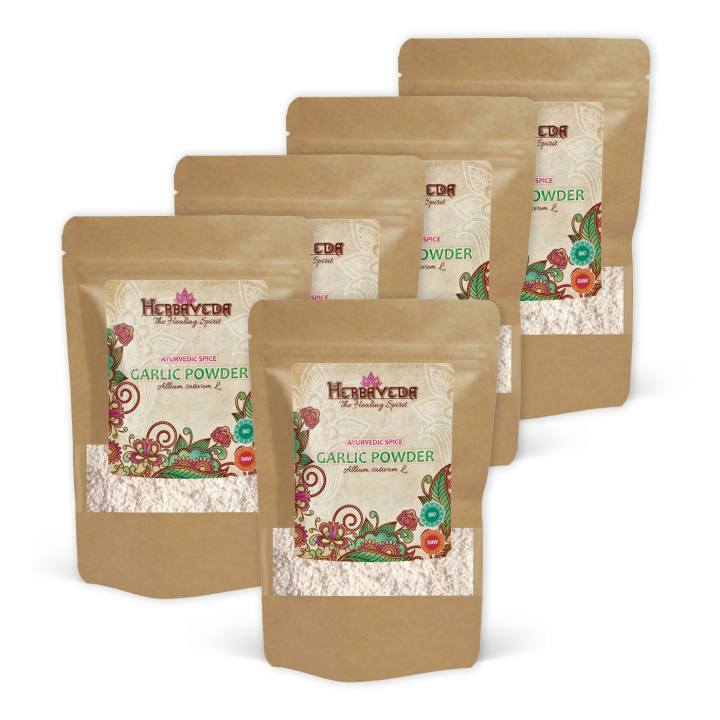 Hvitløkpulver ØKO 100g x 5 pakker i gruppen Råvarer & Drikke / Spiskammer / Krydder & Salt hos Rawfoodshop Scandinavia AB (4069411-SET5)