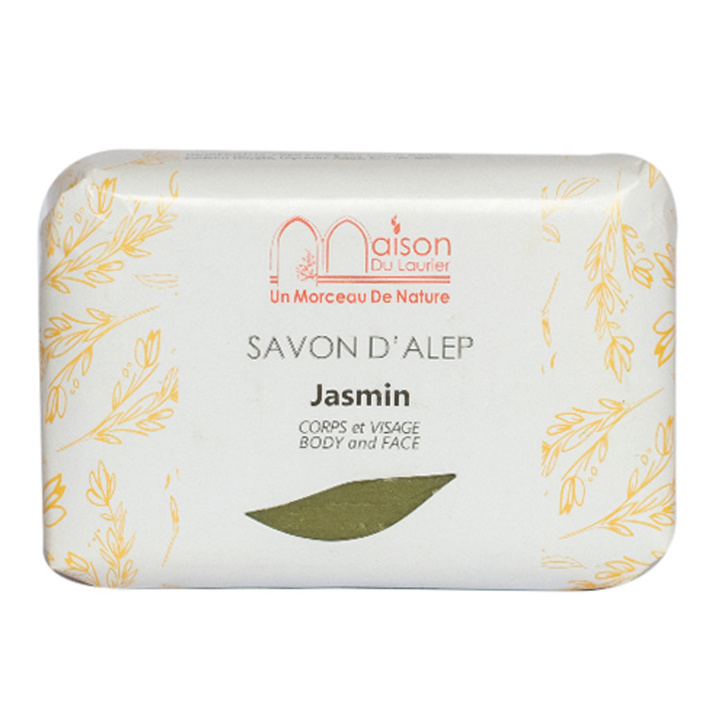 Alepposåpe Jasmine 100g i gruppen Hud & Kropp / Kropp / Håndsåpe hos Rawfoodshop Scandinavia AB (429130)