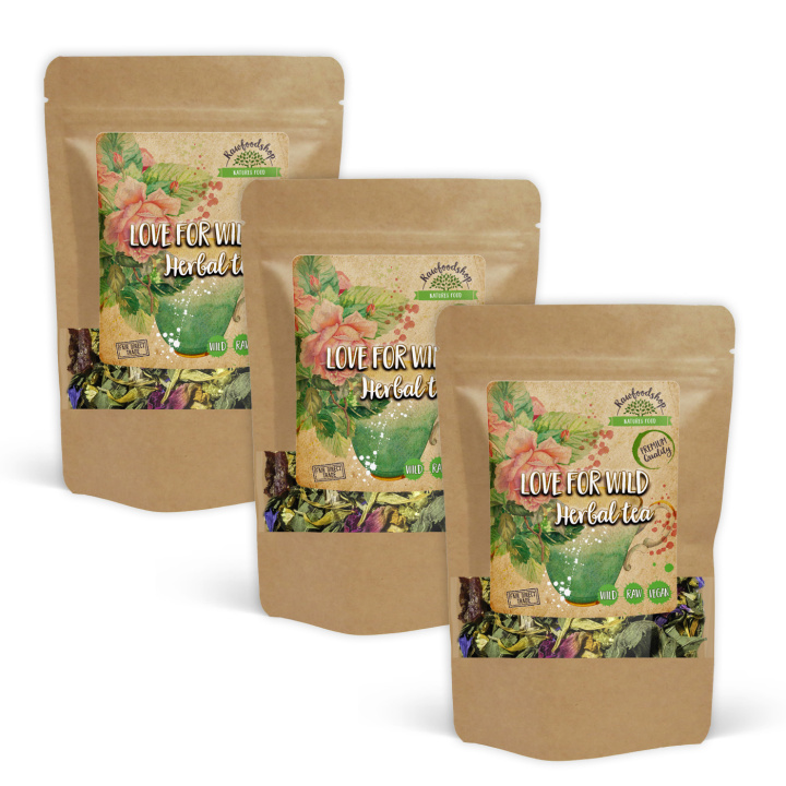 Love Herbs Vill Urtete 100g x 3 pakker i gruppen Råvarer & Drikke / Drikkevarer / Te hos Rawfoodshop Scandinavia AB (43197-SET3)