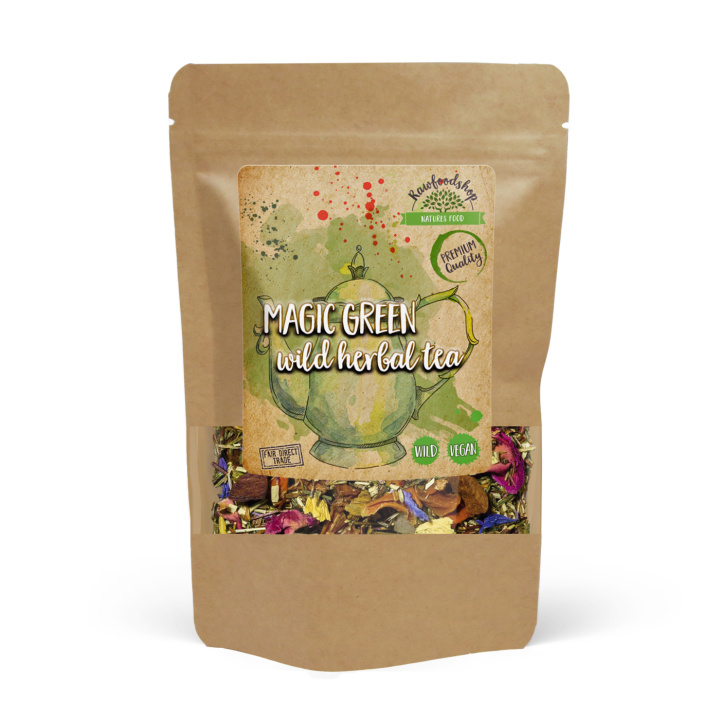 Magic Green Vill Urtete 100g i gruppen Råvarer & Drikke / Drikkevarer / Te hos Rawfoodshop Scandinavia AB (43329)