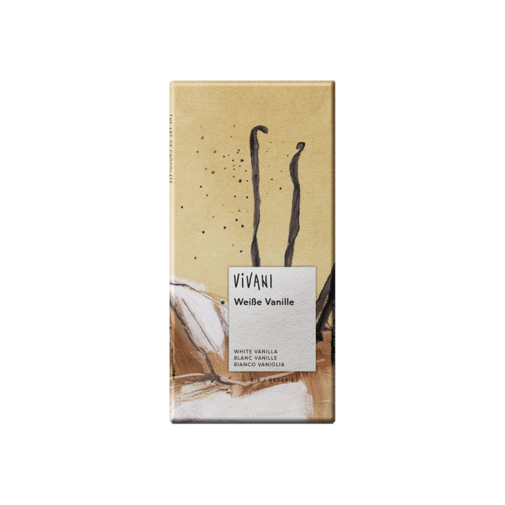 Vivani Sjokolade Hvit Vanilje ØKO 80g i gruppen Råvarer & Drikke / Godteri og sjokolade / Sjokolade og bars hos Rawfoodshop Scandinavia AB (4379)