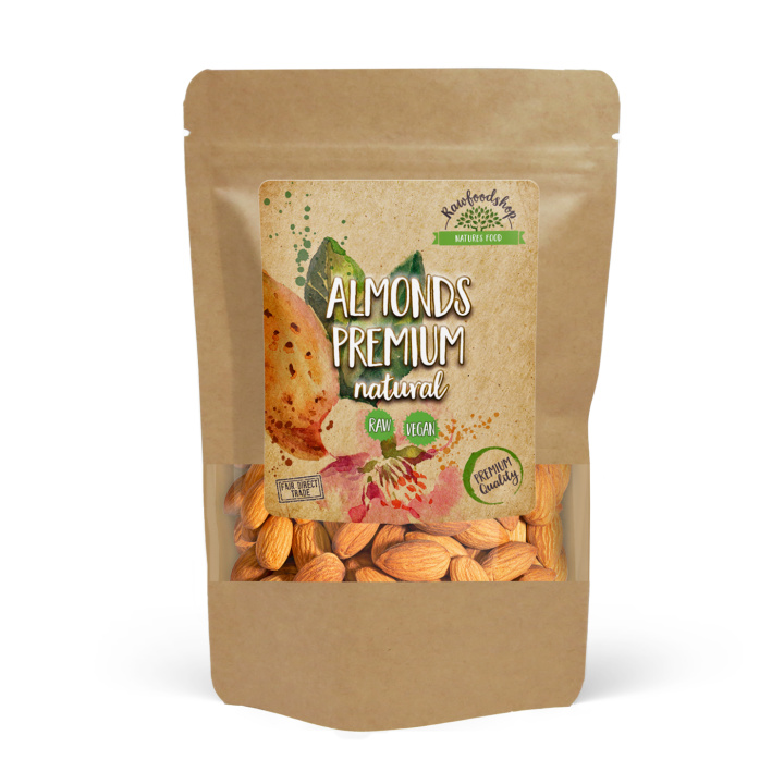 Mandel Premium RAW 500g i gruppen Råvarer & Drikke / Nøtter / Mandel hos Rawfoodshop Scandinavia AB (440420-500)
