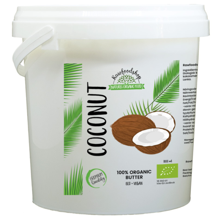 Kokosnøttsmør ØKO 1000ml i gruppen Råvarer & Drikke / Nøtter / Nøttesmør hos Rawfoodshop Scandinavia AB (46013FT-1000)