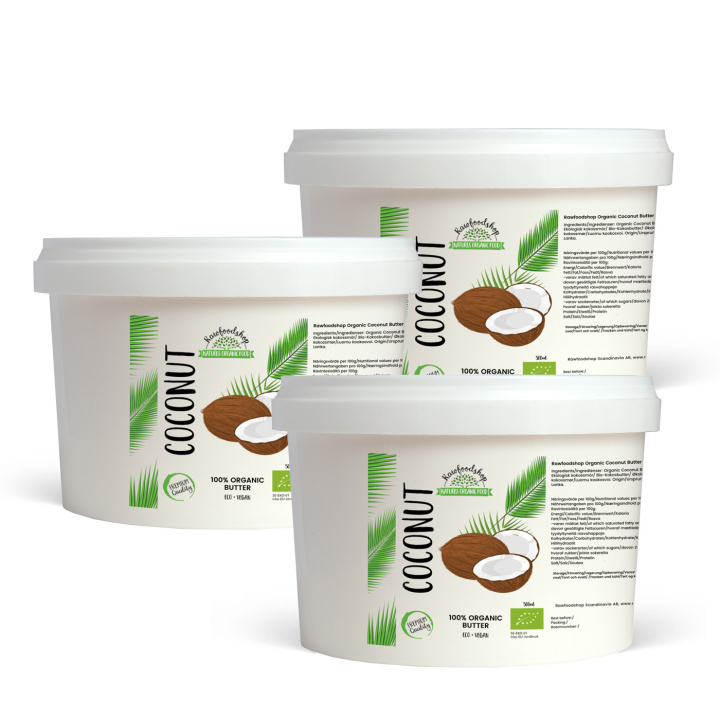 Kokosnøttsmør ØKO 500ml x 3 bokser i gruppen Råvarer & Drikke / Nøtter / Nøttesmør hos Rawfoodshop Scandinavia AB (46013FT-SET3)