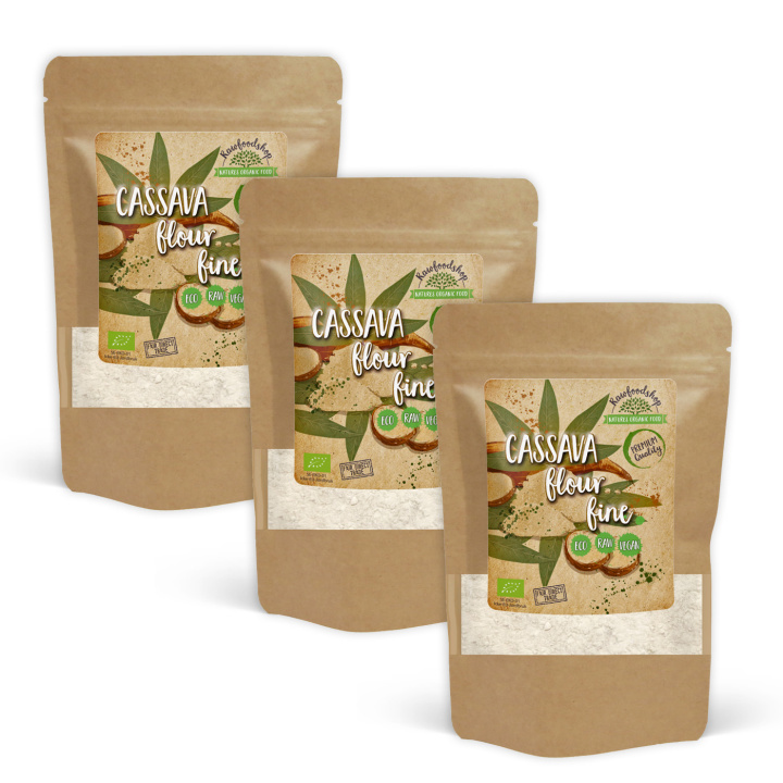Cassavamel Finmalt ØKO 500g x 3 pakker i gruppen Råvarer & Drikke / Baking / Mel hos Rawfoodshop Scandinavia AB (501955-SET3)