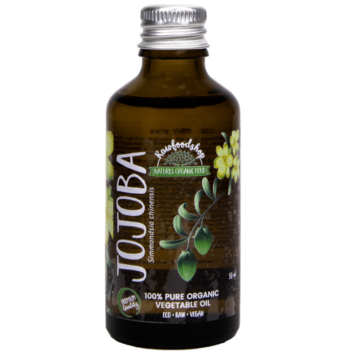 Jojobaolje ØKO 50ml i gruppen Hud & Kropp / Naturlig DIY / Vegetabilske oljer hos Rawfoodshop Scandinavia AB (5041231)