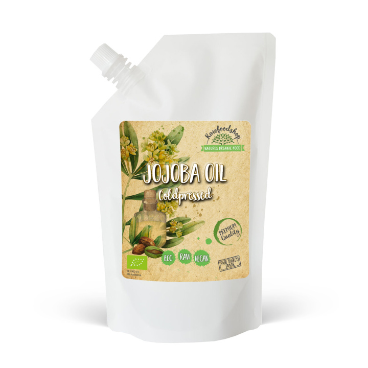 Jojobaolje ØKO 1000ml i gruppen Hud & Kropp / Naturlig DIY / Vegetabilske oljer hos Rawfoodshop Scandinavia AB (5041234)