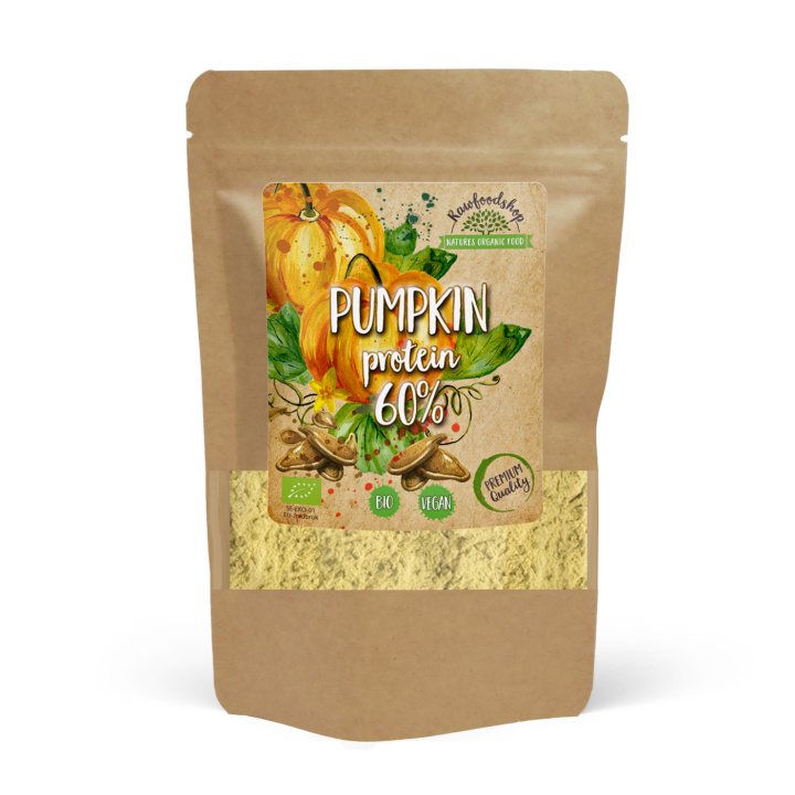 Gresskarprotein 60% ØKO 1kg i gruppen Råvarer & Drikke / Helsekost / Proteinpulver hos Rawfoodshop Scandinavia AB (50742)