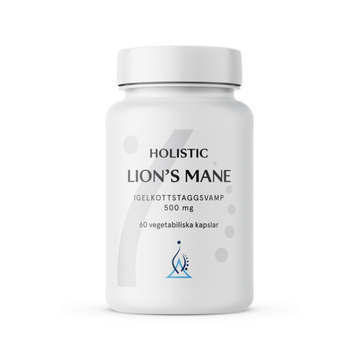 Holistic Lion\'s Mane 60 kapsler i gruppen Kosttilskudd / Urter & Planter hos Rawfoodshop Scandinavia AB (51525)