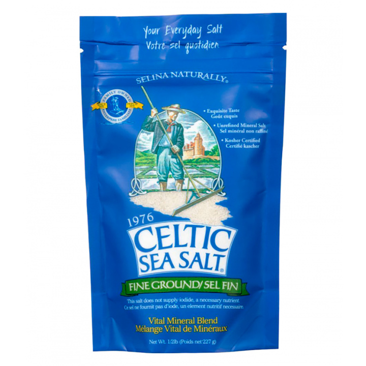 Celtic Sjö Salt Finmalt 227g i gruppen Råvarer & Drikke / Spiskammer / Krydder & Salt hos Rawfoodshop Scandinavia AB (522)