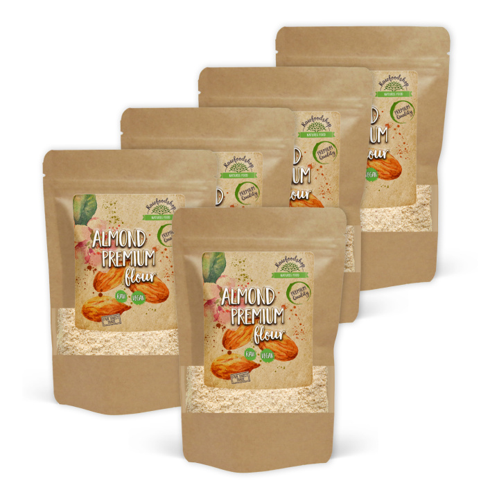 Mandelmel Premium RAW 1 kg x 5 pakker i gruppen Råvarer & Drikke / Baking / Mel / Mandelmel hos Rawfoodshop Scandinavia AB (53022010-1-SET5)