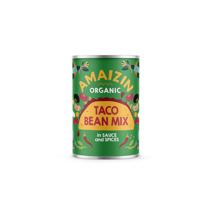Taco Bønnemiks ØKO 400g i gruppen Råvarer & Drikke / Spiskammer / Belgvekster / Bønner hos Rawfoodshop Scandinavia AB (53194)