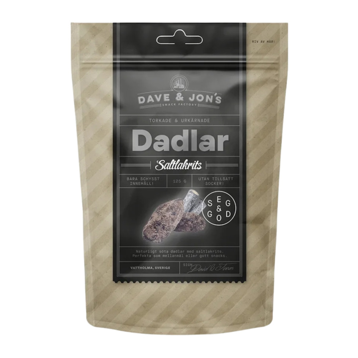 Dadler Saltlakris 125 g i gruppen Råvarer & Drikke / Frukt og bær / Dadler hos Rawfoodshop Scandinavia AB (562)