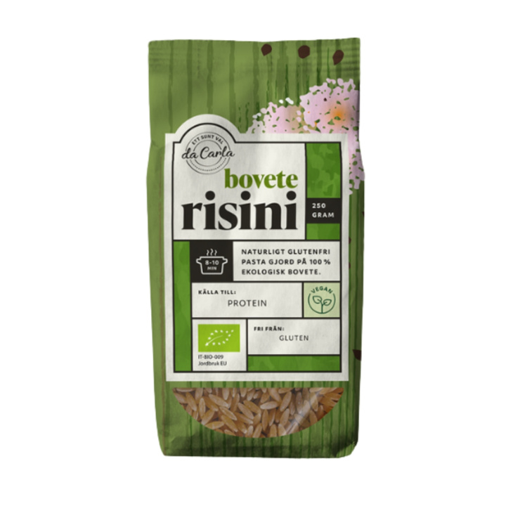 Pasta Risini Bokhvete ØKO 250g i gruppen Råvarer & Drikke / Spiskammer / Pasta og nudler hos Rawfoodshop Scandinavia AB (603)