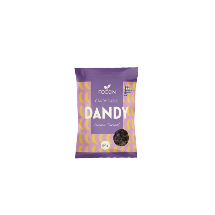 Dandy Dadler Banan Karamell 90g i gruppen Råvarer & Drikke / Godteri og sjokolade / Sukkertøy hos Rawfoodshop Scandinavia AB (6430048239638)