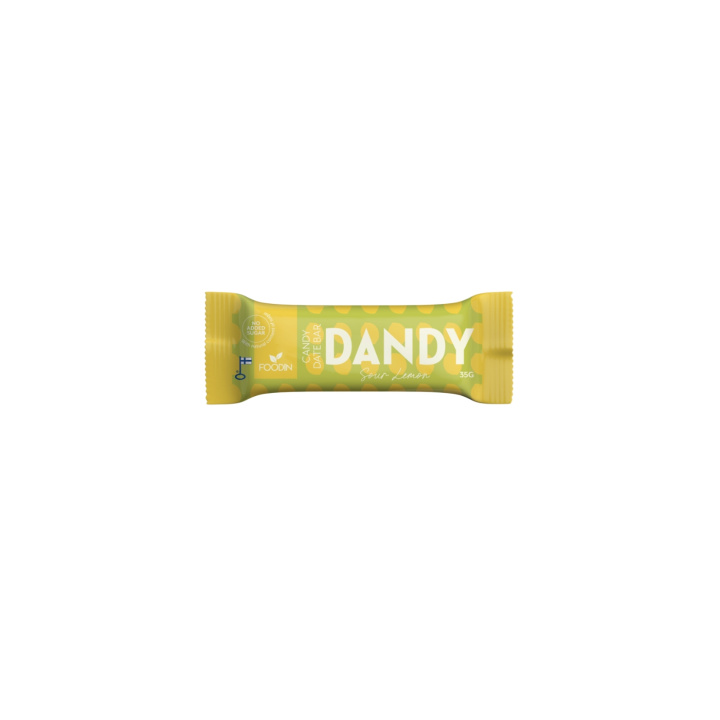 Dandy Dadlebar Sur Sitron 35g i gruppen Råvarer & Drikke / Godteri og sjokolade / Sjokolade og bars hos Rawfoodshop Scandinavia AB (6430048239805)
