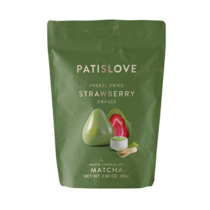 Jordbær i Hvit Sjokolade & Matcha 80g i gruppen Råvarer & Drikke / Frukt og bær / Jordbær hos Rawfoodshop Scandinavia AB (64964847)