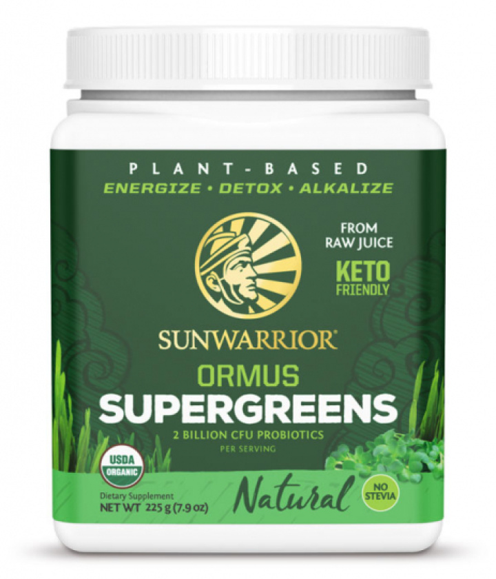 Sunwarrior Ormus Super Greens 225g i gruppen Råvarer & Drikke / Helsekost / Grønne Pulver hos Rawfoodshop Scandinavia AB (713)