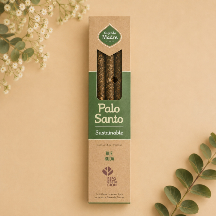 Røkelse Palo Santo & Ruda 8stk i gruppen Hjem & Sjel / Stemning & duft / Røkelse hos Rawfoodshop Scandinavia AB (7798348236603)