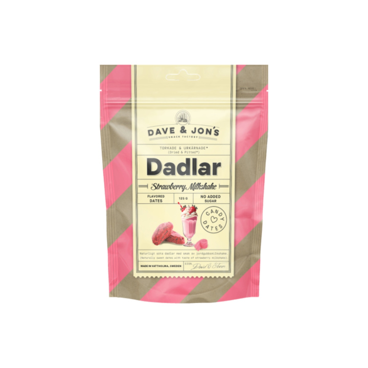 Dadler Strawberry Milkshake 125g i gruppen Råvarer & Drikke / Frukt og bær / Dadler hos Rawfoodshop Scandinavia AB (800014948)