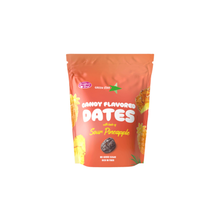 Dadler Sour Pineapple 90g i gruppen Råvarer & Drikke / Frukt og bær / Dadler hos Rawfoodshop Scandinavia AB (800015337)