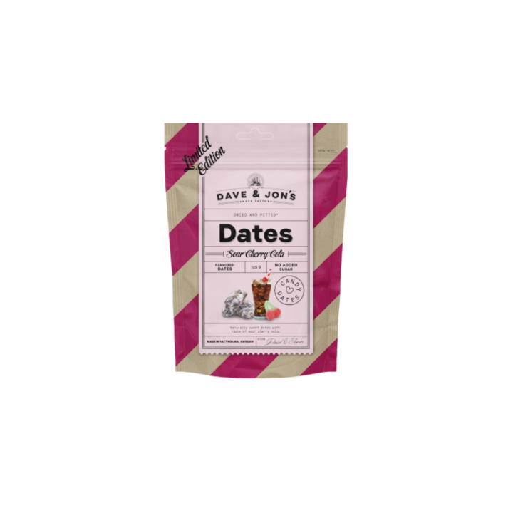 Dadler Sour Cherry Cola 125g i gruppen Råvarer & Drikke / Frukt og bær / Dadler hos Rawfoodshop Scandinavia AB (800015585)