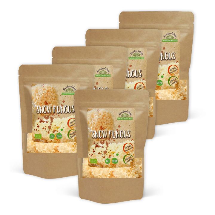 Snow Fungus Hel ØKO 125g x 5 pakker i gruppen Kosttilskudd / Urter & Planter / Sopp hos Rawfoodshop Scandinavia AB (82433125-SET5)