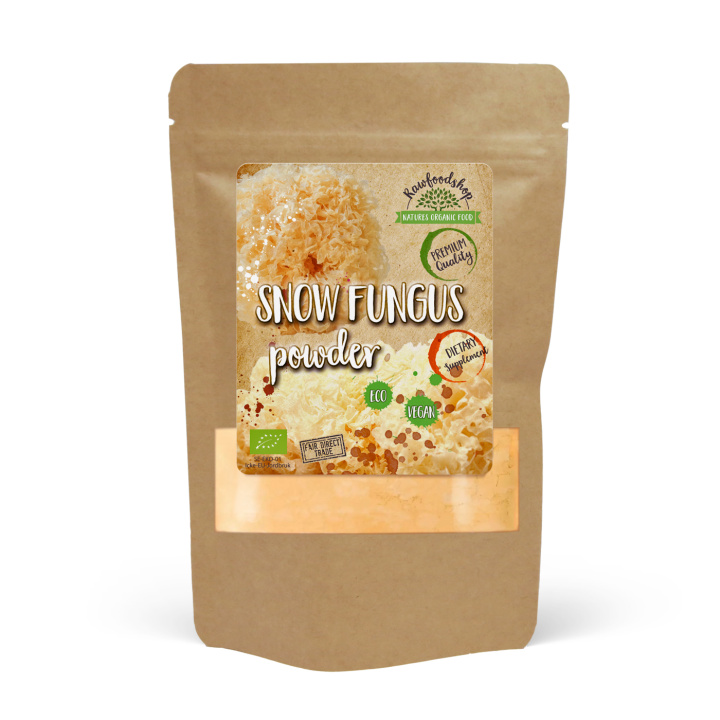 Snow Fungus Pulver ØKO 125g i gruppen Kosttilskudd / Urter & Planter / Sopp hos Rawfoodshop Scandinavia AB (82433125PULV)