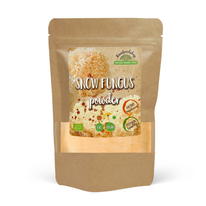 Snow Fungus Pulver ØKO 125g i gruppen Kosttilskudd / Urter & Planter / Sopp hos Rawfoodshop Scandinavia AB (82433125PULV)