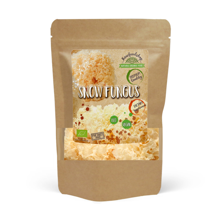 Snow Fungus Hel ØKO 125g i gruppen Kosttilskudd / Urter & Planter / Sopp hos Rawfoodshop Scandinavia AB (82433125)