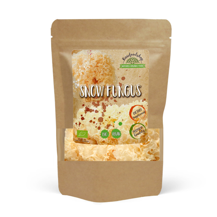 Snow Fungus Hel ØKO 125g i gruppen Kosttilskudd / Urter & Planter / Sopp hos Rawfoodshop Scandinavia AB (82433125)