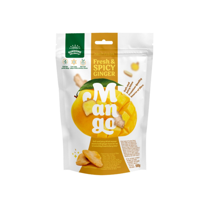 Mango med Ingefær 100 g i gruppen Råvarer & Drikke / Frukt og bær / Mango hos Rawfoodshop Scandinavia AB (909)
