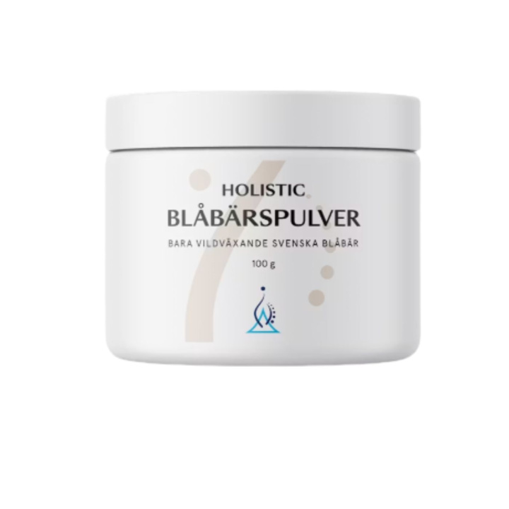 Holistic Blåbærpulver 100g i gruppen Råvarer & Drikke / Helsekost / Grønne Pulver hos Rawfoodshop Scandinavia AB (93254)