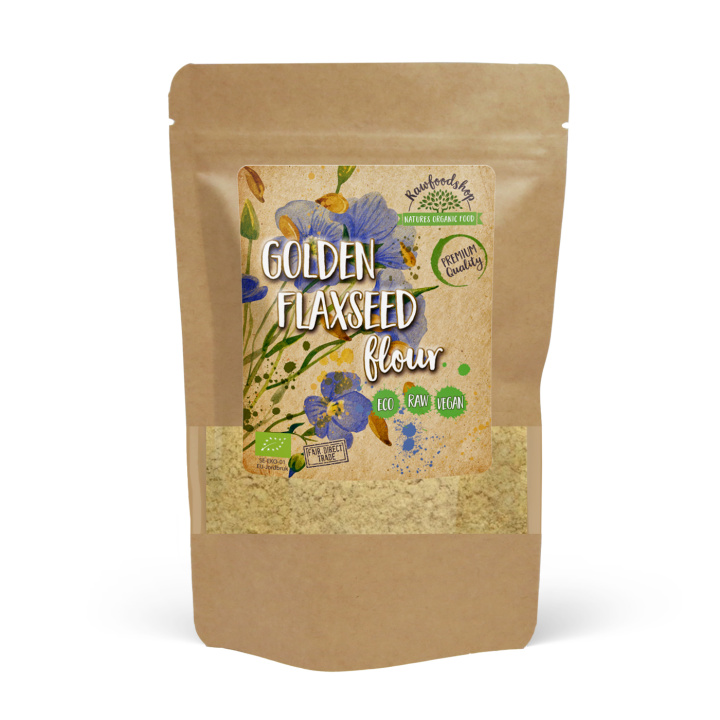 Linfrømel Gul ØKO 500g i gruppen Råvarer & Drikke / Baking / Mel hos Rawfoodshop Scandinavia AB (9341)