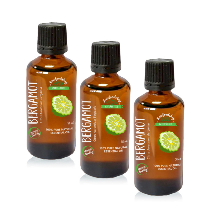 Bergamott Eterisk Olje 50ml x 3 pakker i gruppen Hud & Kropp / Naturlig DIY / Essensielle oljer hos Rawfoodshop Scandinavia AB (9600-1-SET3)