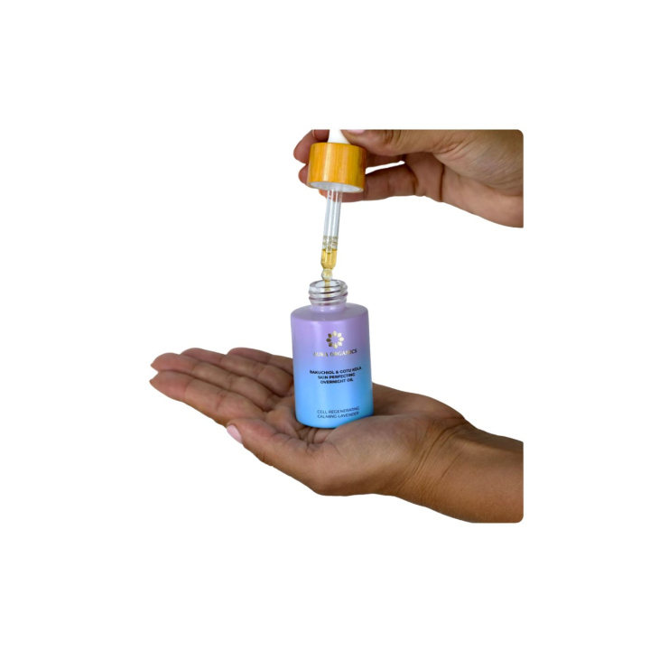 Ansiktsolje Bakuchiol & Gotu Kola ØKO 30 ml i gruppen Hud & Kropp / Ansikte / Olje & Serum hos Rawfoodshop Scandinavia AB (9765875)