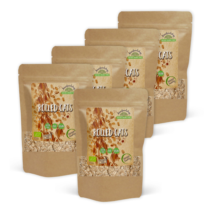 Havregryn Glutenfritt ØKO 500g x 5 pakker i gruppen Råvarer & Drikke / Baking / Korn og flak hos Rawfoodshop Scandinavia AB (AB006-SET5)
