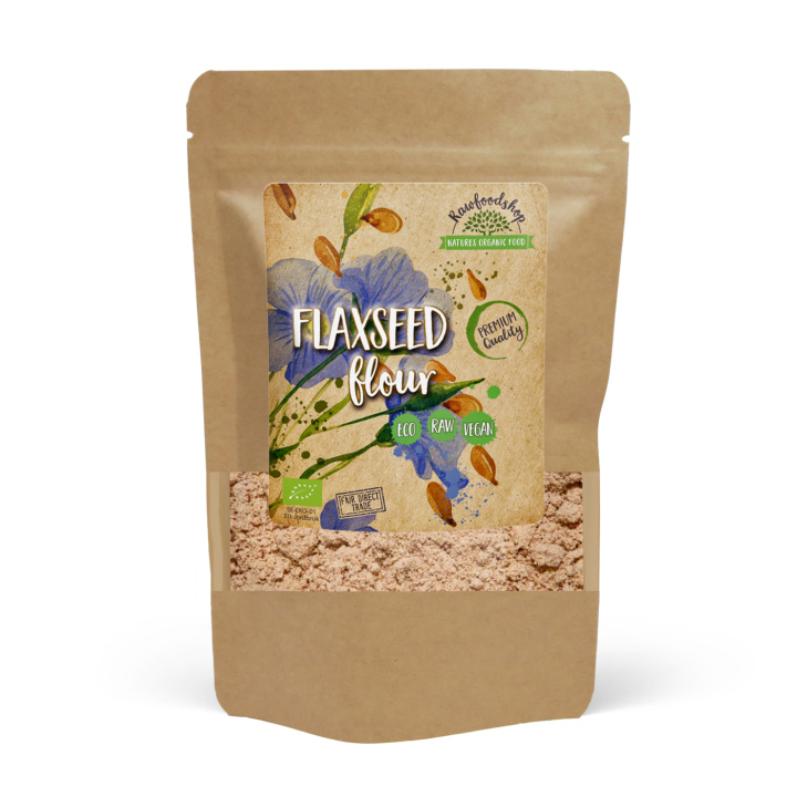 Linfrø mel ØKO 500g i gruppen Råvarer & Drikke / Baking / Mel hos Rawfoodshop Scandinavia AB (AB011)