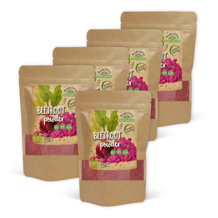 Rödbetspulver EKO 250g x 5 pakker i gruppen Råvarer & Drikke / Helsekost / Grønne Pulver hos Rawfoodshop Scandinavia AB (AB027-SET5)