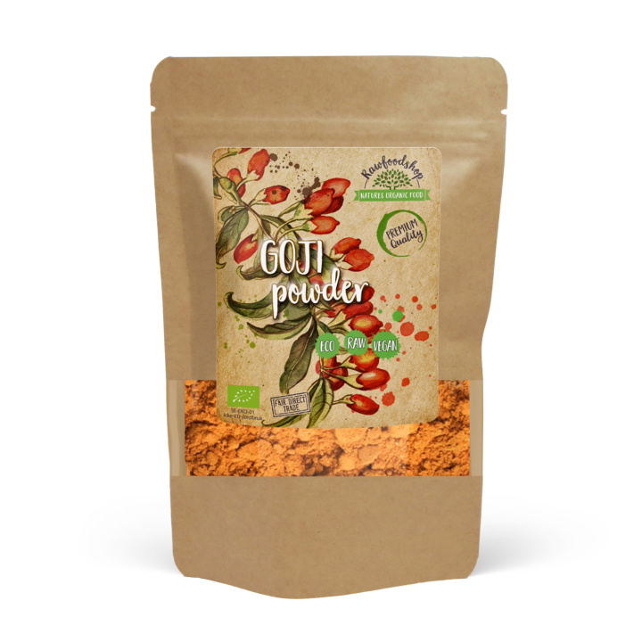 Gojibærpulver ØKO 125g i gruppen Råvarer & Drikke / Frukt og bær / Gojibær hos Rawfoodshop Scandinavia AB (AB036)