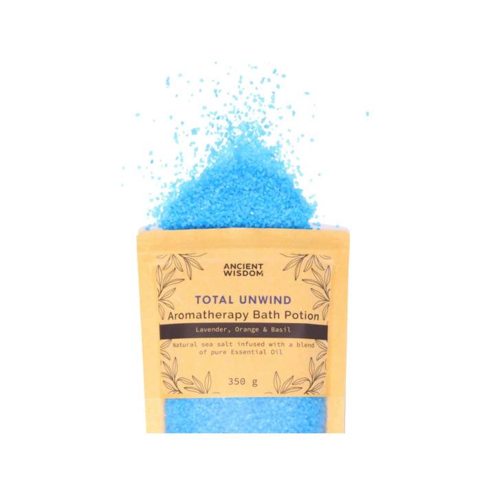 Badesalt Total Unwind 350g i gruppen OUTLET 20-80% / Hud & Kropp 20-50% / Kampanj- Hud & kropp hos Rawfoodshop Scandinavia AB (ABPCUL01)