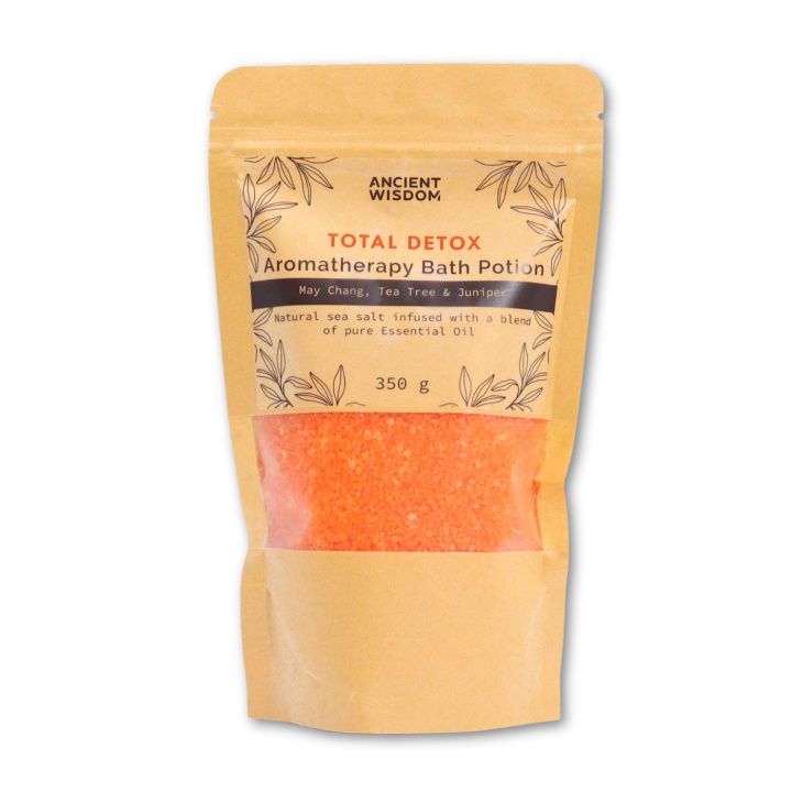 Badesalt Total Detox 350g i gruppen Hud & Kropp / Bad & Spa / Badesalt hos Rawfoodshop Scandinavia AB (ABPCUL02)