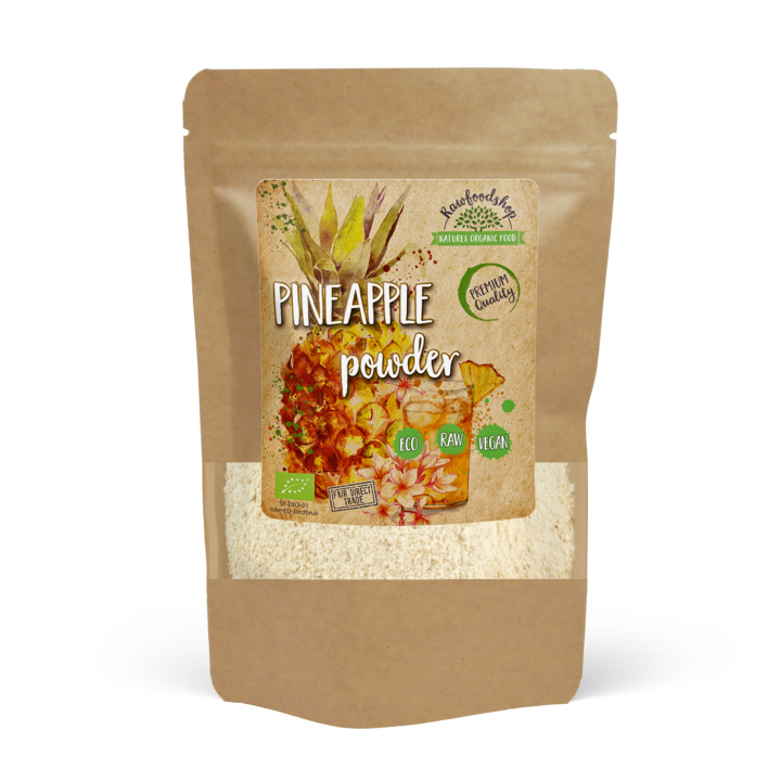 Ananaspulver ØKO 100g i gruppen Råvarer & Drikke / Frukt og bær / Ananas hos Rawfoodshop Scandinavia AB (ANP10)