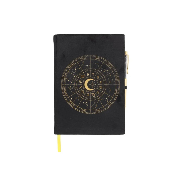 Dagbok Astrologi med Kulepenn Svart Obsidian i gruppen Hjem & Sjel / Harmonisk livsstil / Bøker hos Rawfoodshop Scandinavia AB (AW-81124)