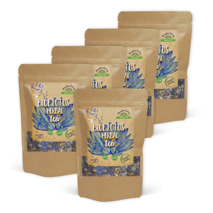 Blå Lotus Urtete 30g x 5 pakker i gruppen Råvarer & Drikke / Drikkevarer / Te hos Rawfoodshop Scandinavia AB (AYAM08-SET5)
